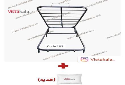 کفی تخت فلزی جکدار یکنفره کد 103 همراه با هدیه