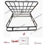 کفی تخت جکدار تمام کلاف دونفره کد 100+هدیه