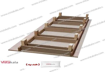 کفی تخت چوبی10 پایه ویژه سفارشی کد 114 + هدیه